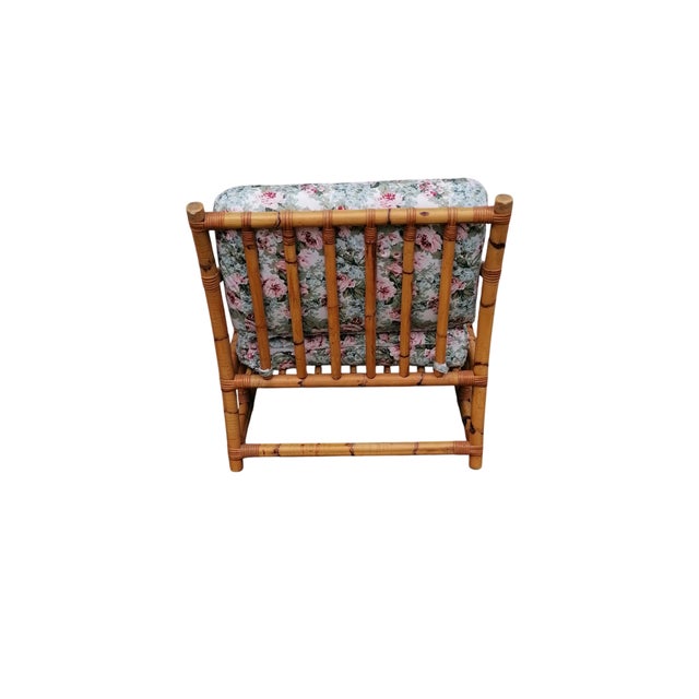 Vintage Bamboo Armchair, 1960s For Sale - Image 4 of 8