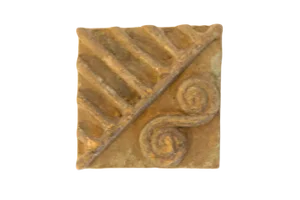 Vintage African Square Bronze Coin