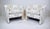 Modern Upholstered Armchairs, Style of Giorgio Armani Casa, Hardwood, 1980s For Sale - Image 9 of 9