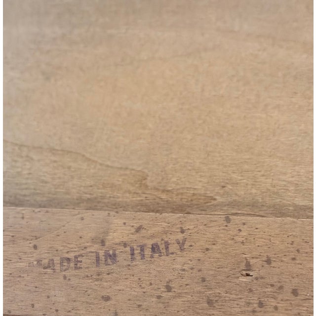 Mid-Century Italian Walnut Oyster Burl With Cabriole Legs Rectangular Writing Desk For Sale - Image 14 of 14