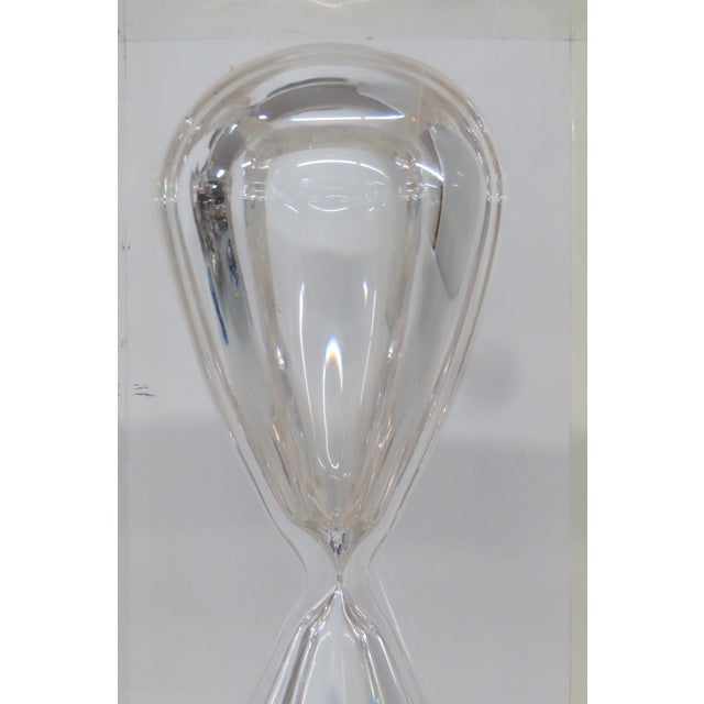 Mid-Century Modern Ralph Lauren Acrylic Lucite Clark Hourglass Retro Mid Century Modern Style 4701b For Sale - Image 3 of 11