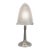Muller Freres French Art Deco Table Lamp 1930s - Geometric Scales Frosted Glass & Nickel For Sale