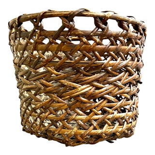Extra Large Woven Rattan Basket For Sale