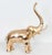 Hollywood Regency Brass Full Bodied Elephant Sculpture For Sale - Image 3 of 15