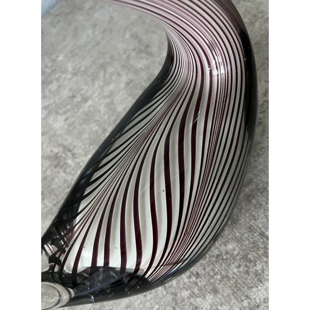 Glass 1960s Murano Art Glass Swan- Attributed to Cenedese For Sale - Image 7 of 9