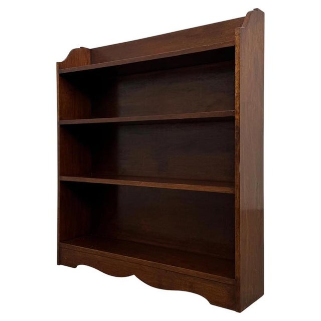 20th Century Mahogany Open Bookcase For Sale - Image 3 of 7