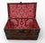 Charles II Wrought-Iron Mounted Brass-Studded Leather Coffer Trunk With Drawers For Sale - Image 11 of 12