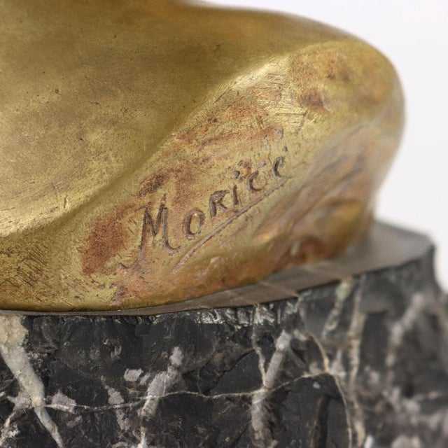 Stone Head of Child by Léopold Morice For Sale - Image 7 of 8