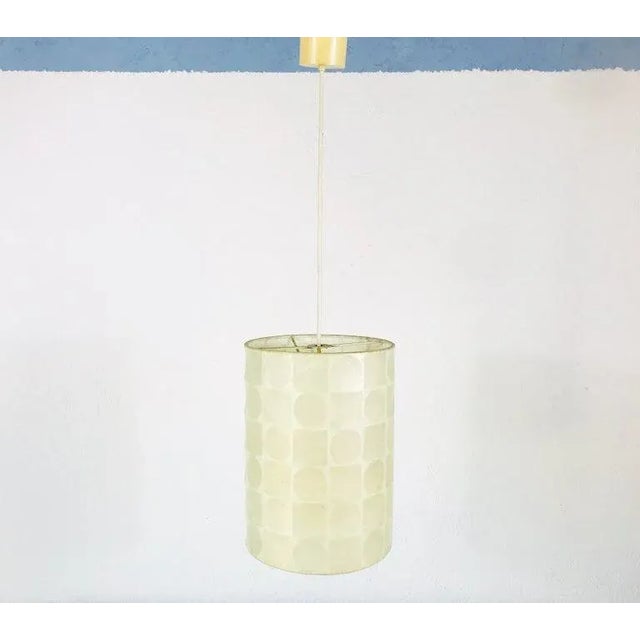 Mid-Century Modern Cocoon Pendant Lamp by Goldkant, 1960s, Germany For Sale - Image 4 of 9