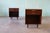 1950s Harvey Probber Nightstands Pair Mahogany and Brass Mid Century Modern, Attributed For Sale - Image 6 of 11