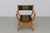 Mid-Century Modern Danish Kurul Armchair in Oak and Striped Green Wool by Henning Kjærnulf, 1960s For Sale - Image 3 of 18