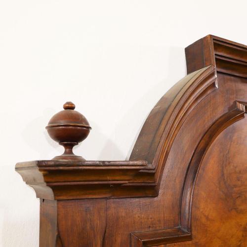 Wooden Double Bed with Shaped Headboard and Turned Legs For Sale - Image 6 of 12