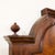 Wooden Double Bed with Shaped Headboard and Turned Legs For Sale - Image 6 of 12