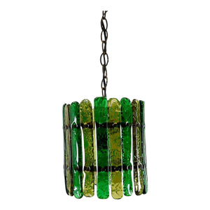 1970s Feders Hand Blown Glass Chandelier