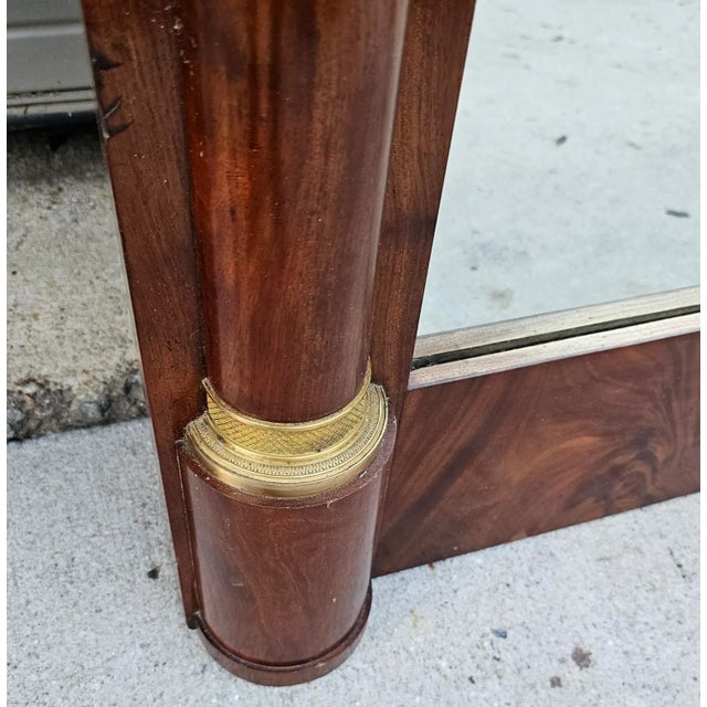 95" Tall Antique 19th Century French Empire Floor/Pier Mirror For Sale In Washington DC - Image 6 of 6