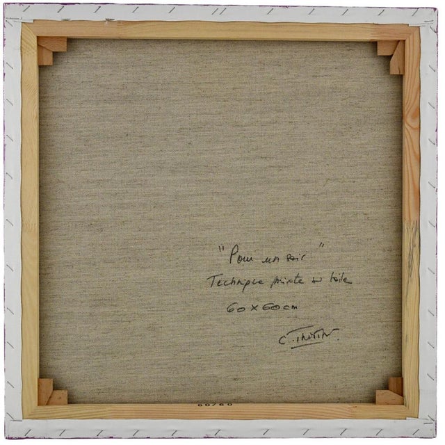 Painting pour un soir by frédérique tristant. mixed media on canvas. France 2024. frédérique tristant is a french artist...