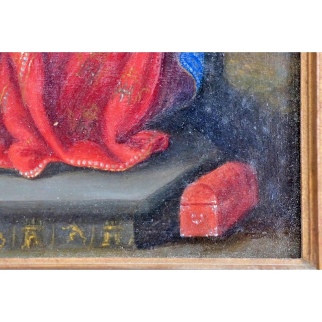 Spanish Artist, Our Lady of Valvanera, Oil on Copper, 17th Century, Framed For Sale - Image 10 of 11