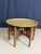 Early 20th Century Antique Anglo-Indian Benares Brass Tray Table with Hand-Carved Folding Wooden Base, 1910 For Sale - Image 5 of 15