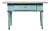 Antique Classic Folk Art Gustavian Swedish Turquoise Table with a Drawer For Sale