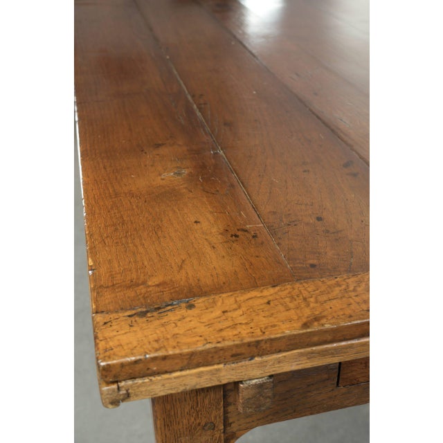 Antique Late 18th Century Oak Dining Table with Extendable Leaves For Sale - Image 12 of 18