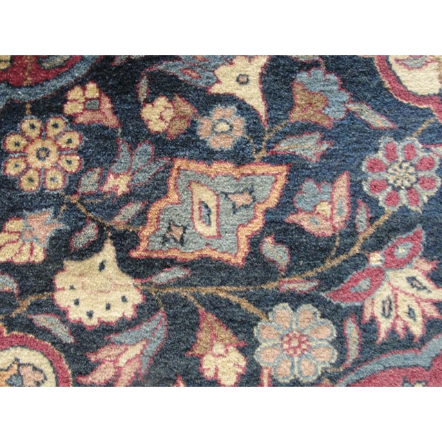 Blue Antique Persian Tabriz Rug For Sale - Image 8 of 9