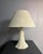 Mid-Century Suede Leather Mushroom Table Lamp, 1960s For Sale - Image 10 of 14