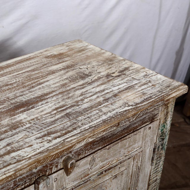Farmhouse Sideboard Made From Antique Indian Teakwood Architectural Elements For Sale - Image 3 of 8