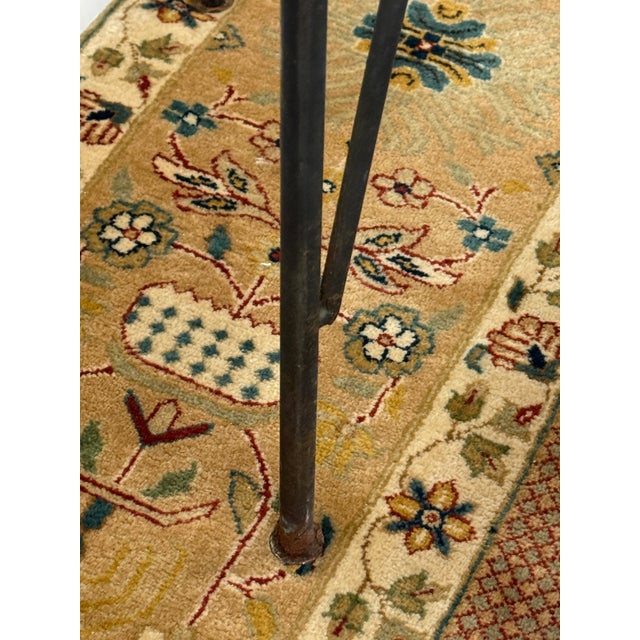Regency Style Iron Plant Stand + Ceramic Urn, Set of Two For Sale - Image 9 of 12