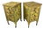 Early 20th Century Venetian Style Chartreuse Chinoiserie Cabinets / Nightstands - A Pair For Sale