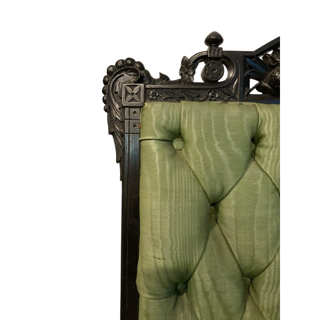 Late 19th Century “Rare Victorian Eastlake Carved Griffin Side Chair, C. 1880, “Rare Victorian Eastlake Carved Griffin Side Chair, C. 1880, Original Finish For Sale - Image 5 of 12
