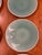 Ceramic Jars Cerámica France Tourron Aqua Elise Ceramic Dinner Plates, Set of 6 For Sale - Image 7 of 9