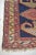 Blue 1940s Tribal Indigo, Teal, Plum & Pistachio Green Geometric Design Rug, 3.9 x 14.2 For Sale - Image 8 of 11