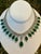 Gia Certified 73ct Zambian Emerald & 22ct Diamond Necklace Earring Bridal Suite For Sale In New York - Image 6 of 8