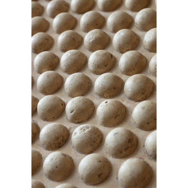 Beige Geometric Plaster Wall Plaque, Sweden, 1900s For Sale - Image 8 of 10