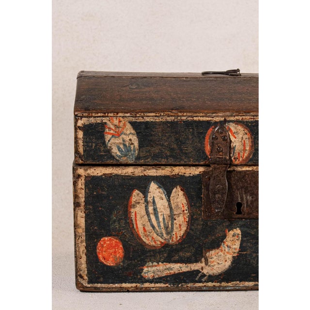 18th Century 18th Century Hand Painted Wedding Box For Sale - Image 5 of 7