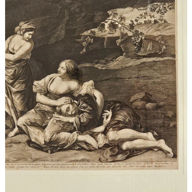 Scene From Genesis Xx, Drunkenness of Lot Sleeping on His Daughters, 1625 For Sale - Image 4 of 5