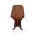 1930s Vintage Neoclassical Walnut Side Table W/ Reeded Columns & Lower Shelf 25x13.5x22 For Sale - Image 5 of 11