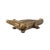 2020s Antiqued Gold Crocodile Sculpture For Sale - Image 5 of 11