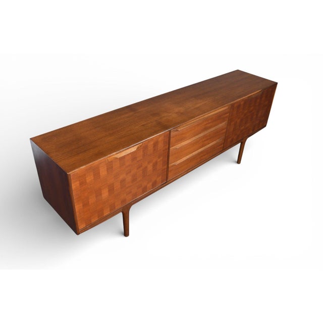 Mid 20th Century Large McIntosh Basketweave Credenza in Teak For Sale - Image 10 of 12