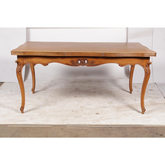 Vintage Louis XV Style Parquet Top Dining Table Chairish