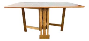 Mid-Century Art & Craft Style Walnut Gate Leg Drop Leaf Table