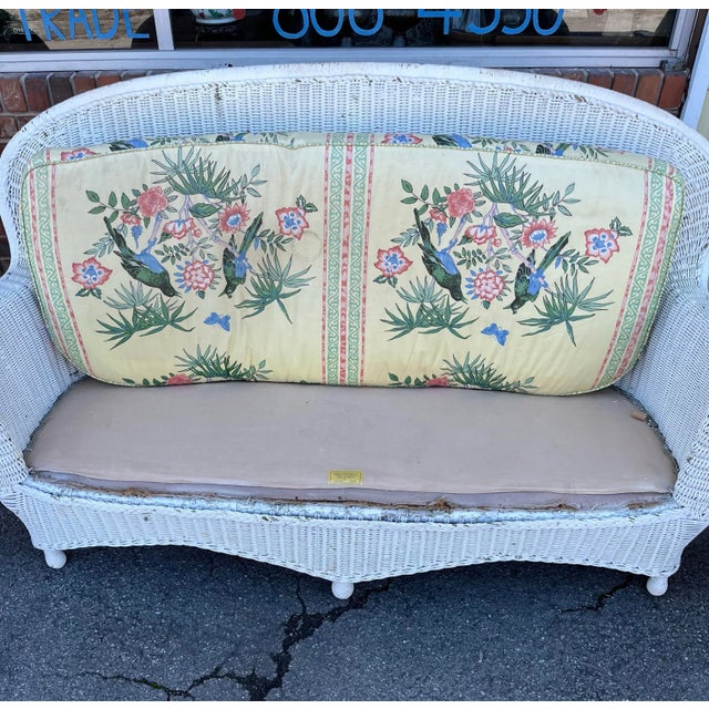 Antique Merikord Wicker Set by American Chair Co. For Sale - Image 6 of 12