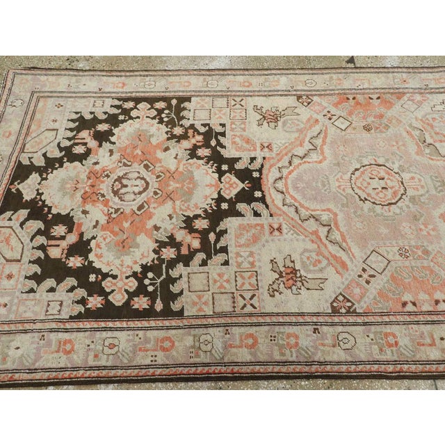 Brown Galerie Shabab Collection Early 20th Century Russian Karabagh Runner For Sale - Image 8 of 10