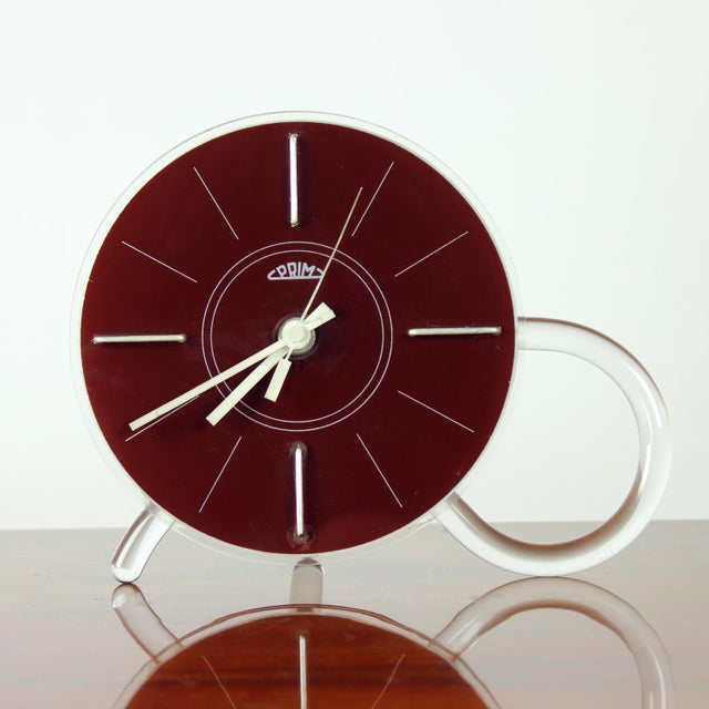 Mid-Century Modern Freestanding Clock by Prim, Czechoslovakia, 1960s For Sale - Image 11 of 11