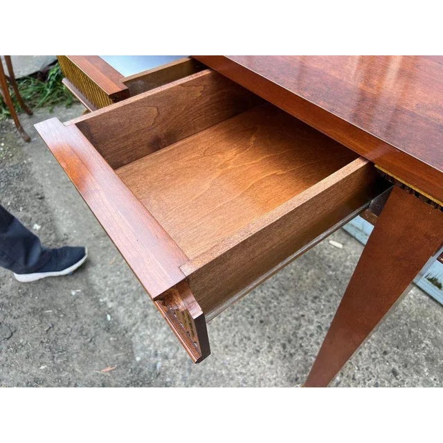 Early 20th Century Early 20th Century Neoclassical Style Mahogany Inlaid Console Table. For Sale - Image 5 of 11