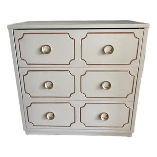 Dorothy Draper Inspired Espana Painted Nightstand Chest For Sale