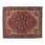 Antique Persian Heriz Carpet Handmade Wool Oriental Rug, Rusty/Red Field, Navy For Sale