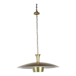 Mid-Century Aluminum Fixture in the Style of Lightolier For Sale