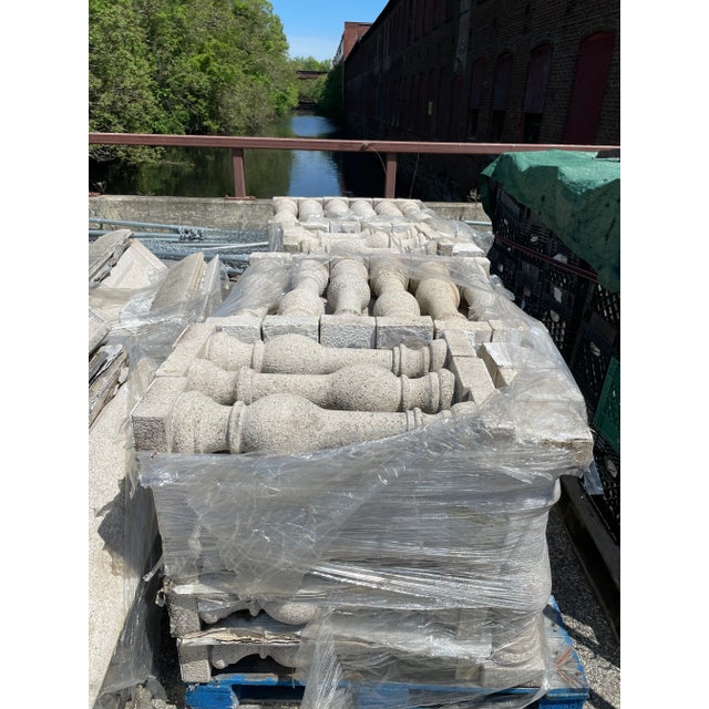 Vintage Granite Balustrade Railing With Balconies - 100 Running Feet For Sale - Image 12 of 12