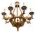 2000 - 2009 Paul Ferrante 18c Style Medici Italian Giltwood Chandelier For Sale - Image 5 of 6